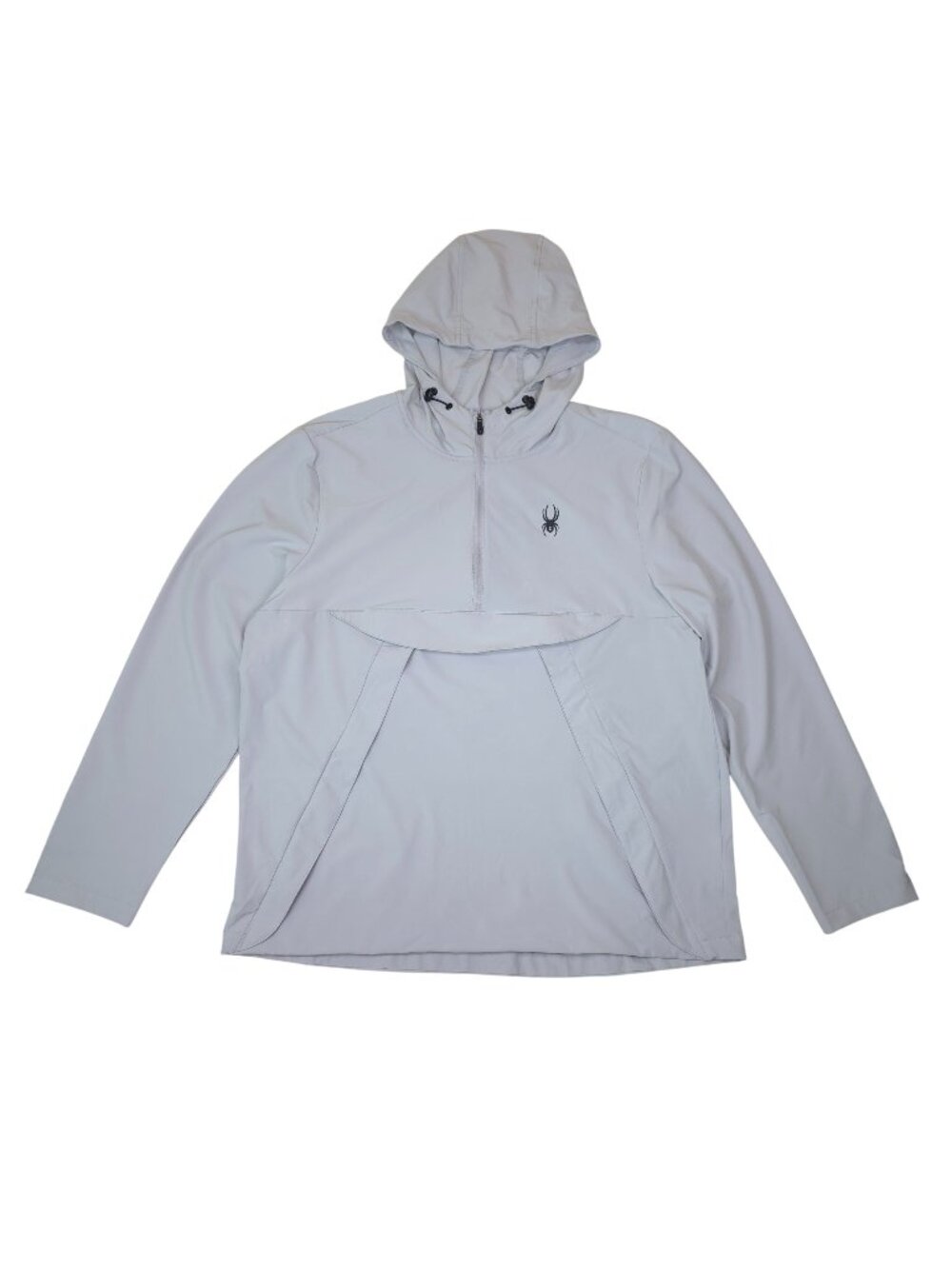 Spyder Active Packable Water-Resistant Hooded Jacket L Stretch Fabric Pockets